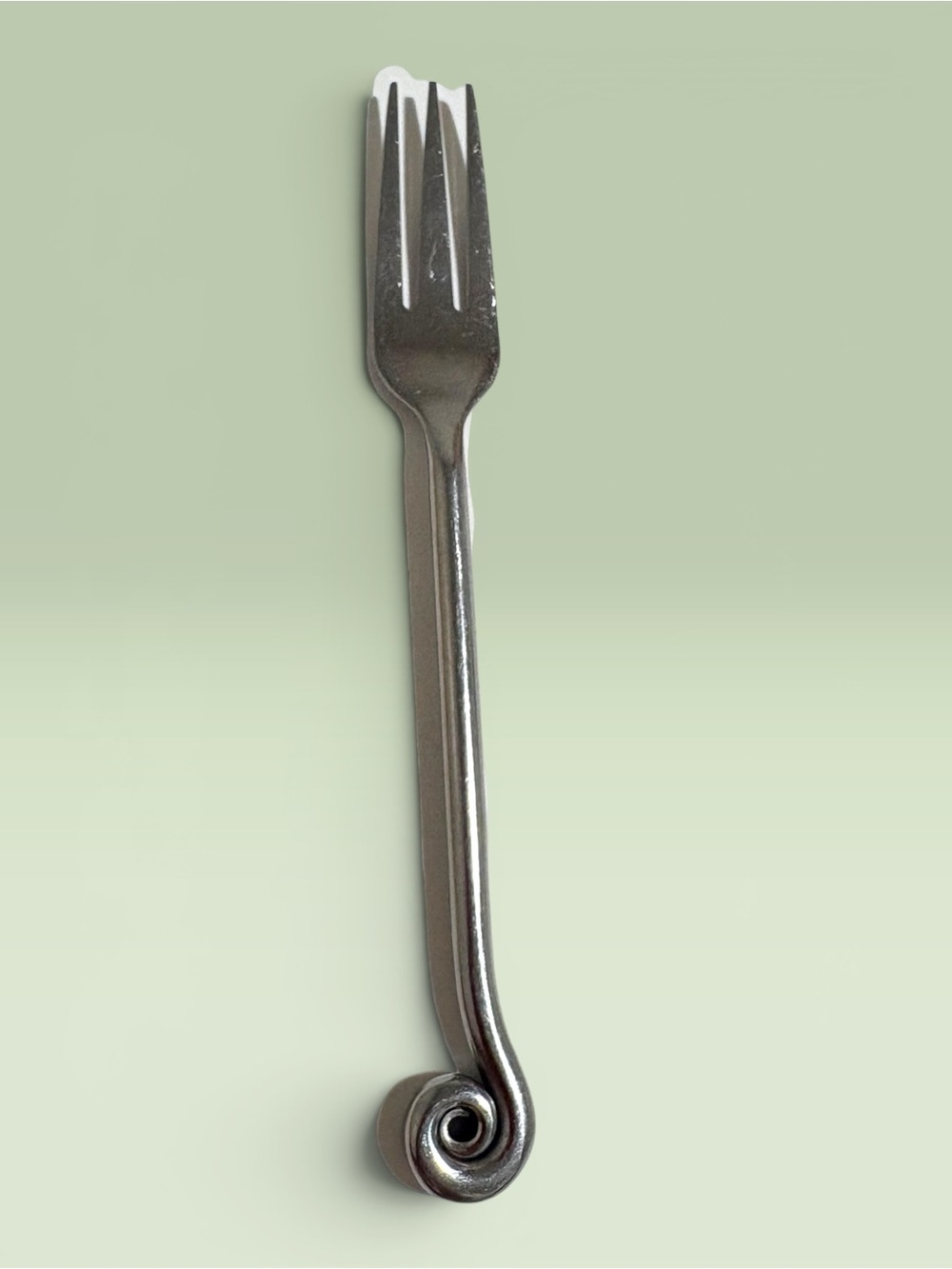 Dinner Fork Pottery Barn PBN17 Stainless Coiled Fiddlehead Flatware